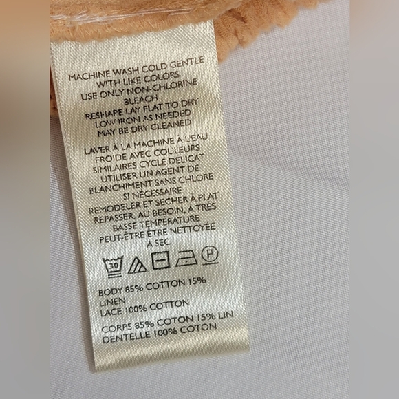 Free People Because Of You Blousen Tank Top Cotton/linen Blend Size Large - Picture 6 of 11